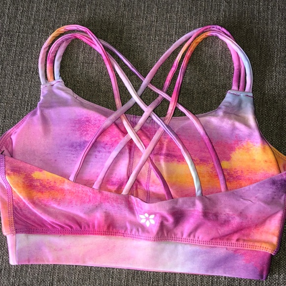 Nine West Pink & Orange Sports Bra - Picture 2 of 3